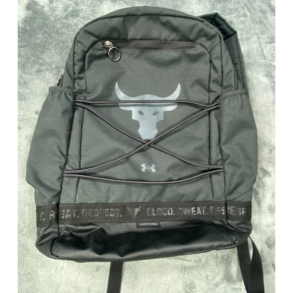 Under‎ Armour UA Project Rock Storm Brahma Backpack School Gym Training Bag